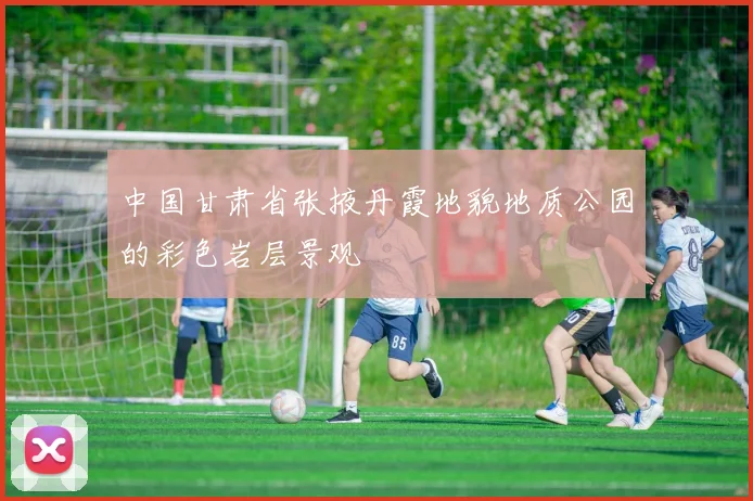 中国甘肃省张掖丹霞地貌地质公园的彩色岩层景观